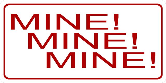 Mine Mine Mine Photo License Plate