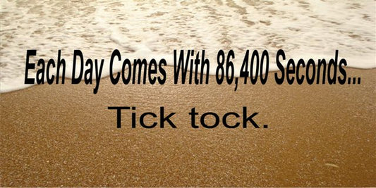 Each Day Comes With 86,400 Seconds ... Photo License Plate