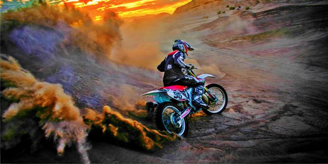 Motocross Photo License Plate