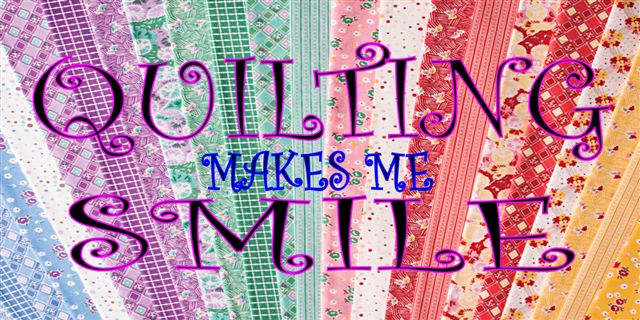 Quilting Makes Me Smile Photo License Plate