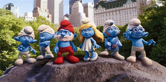 The Smurfs Photo License Plate