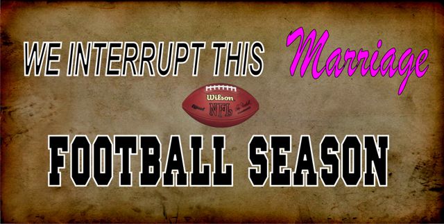 We Interrupt This Marriage Football Season Photo License Plate