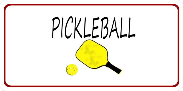 Pickleball Photo License Plate