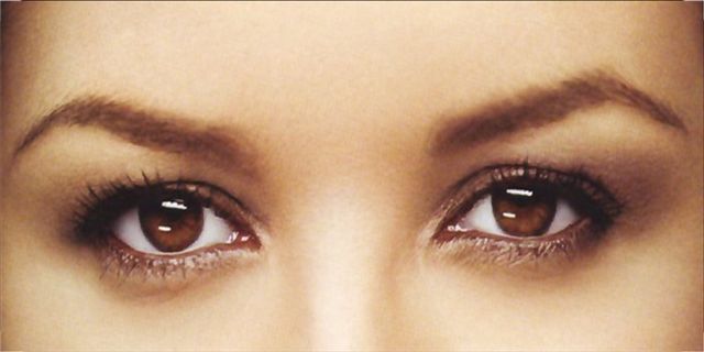 Brown Eyes Photo License Plate