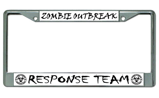 Zombie Outbreak Response Team Photo License Plate Frame