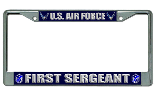 U.S. Air Force First Sergeant Photo License Plate Frame