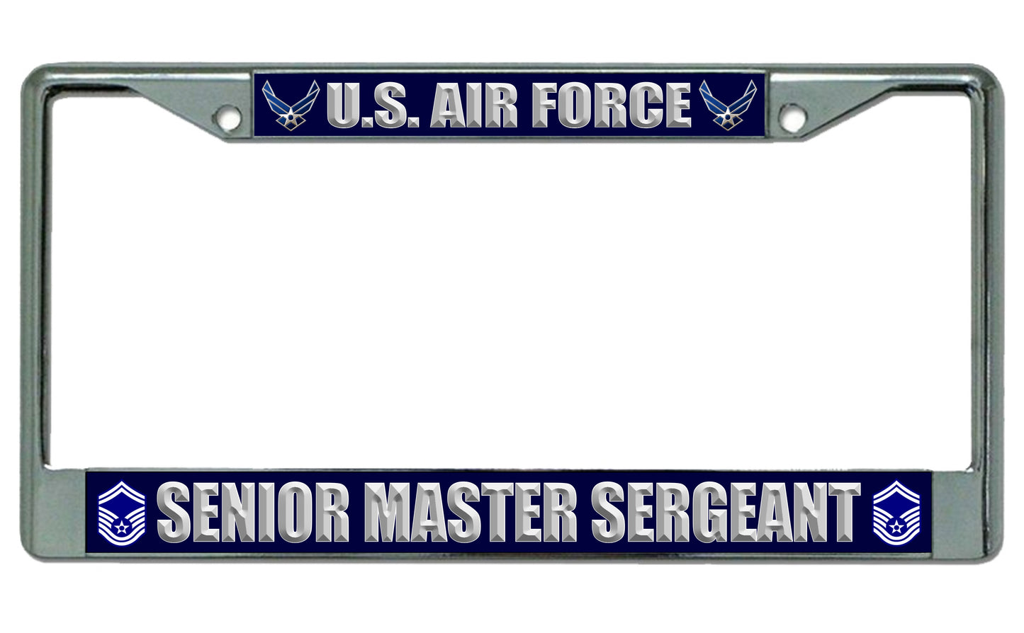 U.S. Air Force Senior Master Sergeant Photo License Plate Frame