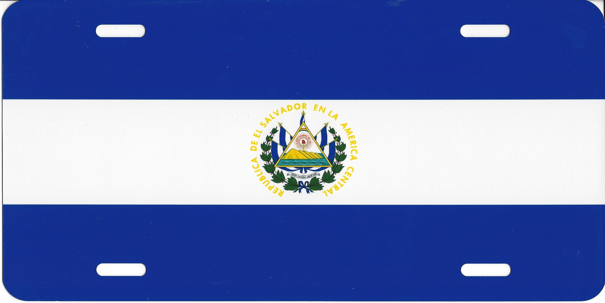 EL Salvador Flag Photo License Plate