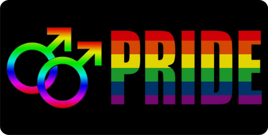 Male Pride Photo License Plate