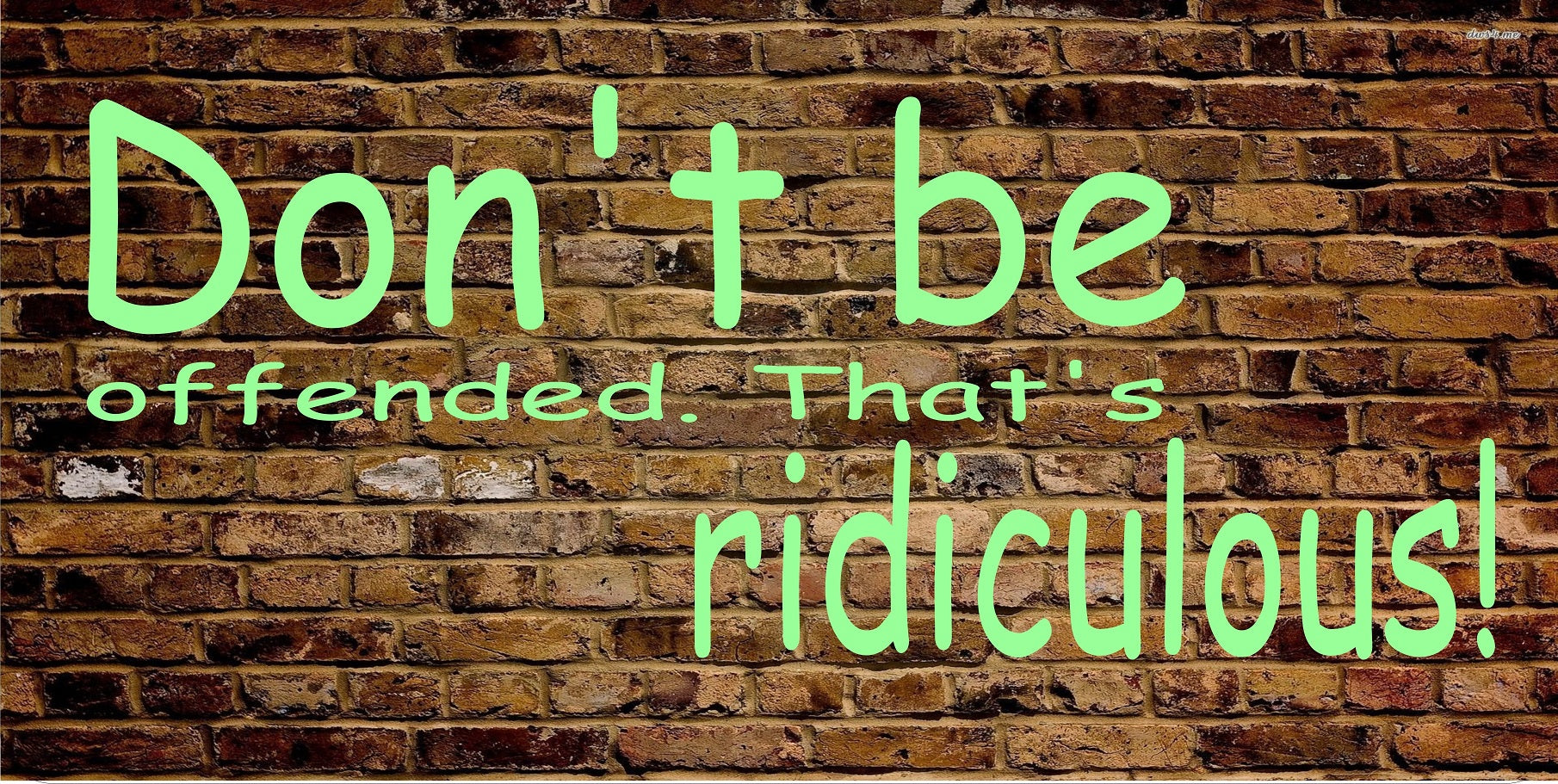 Don't Be Offended That’s Ridiculous License Plate