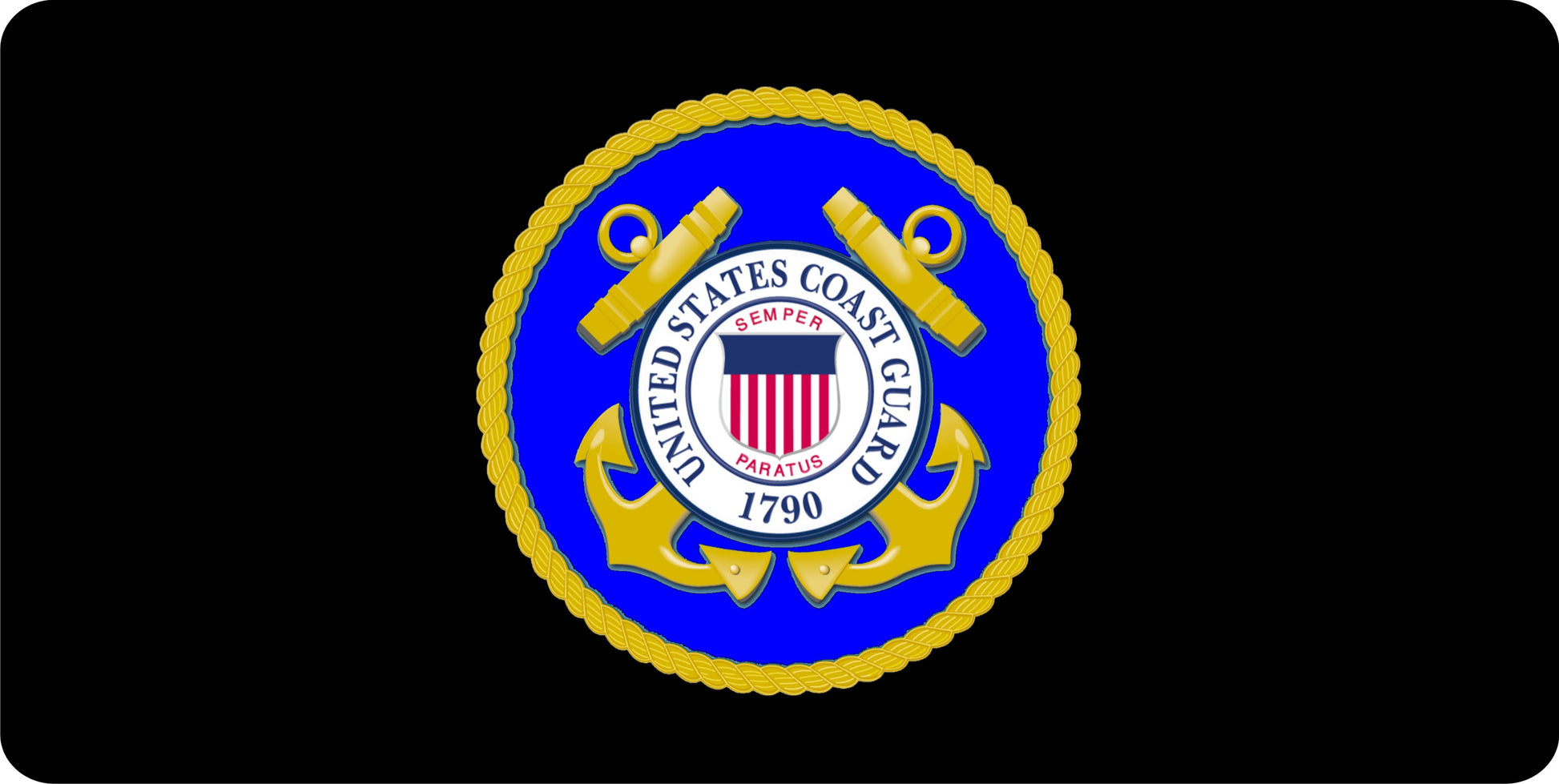 United States Coast Guard Photo License Plate