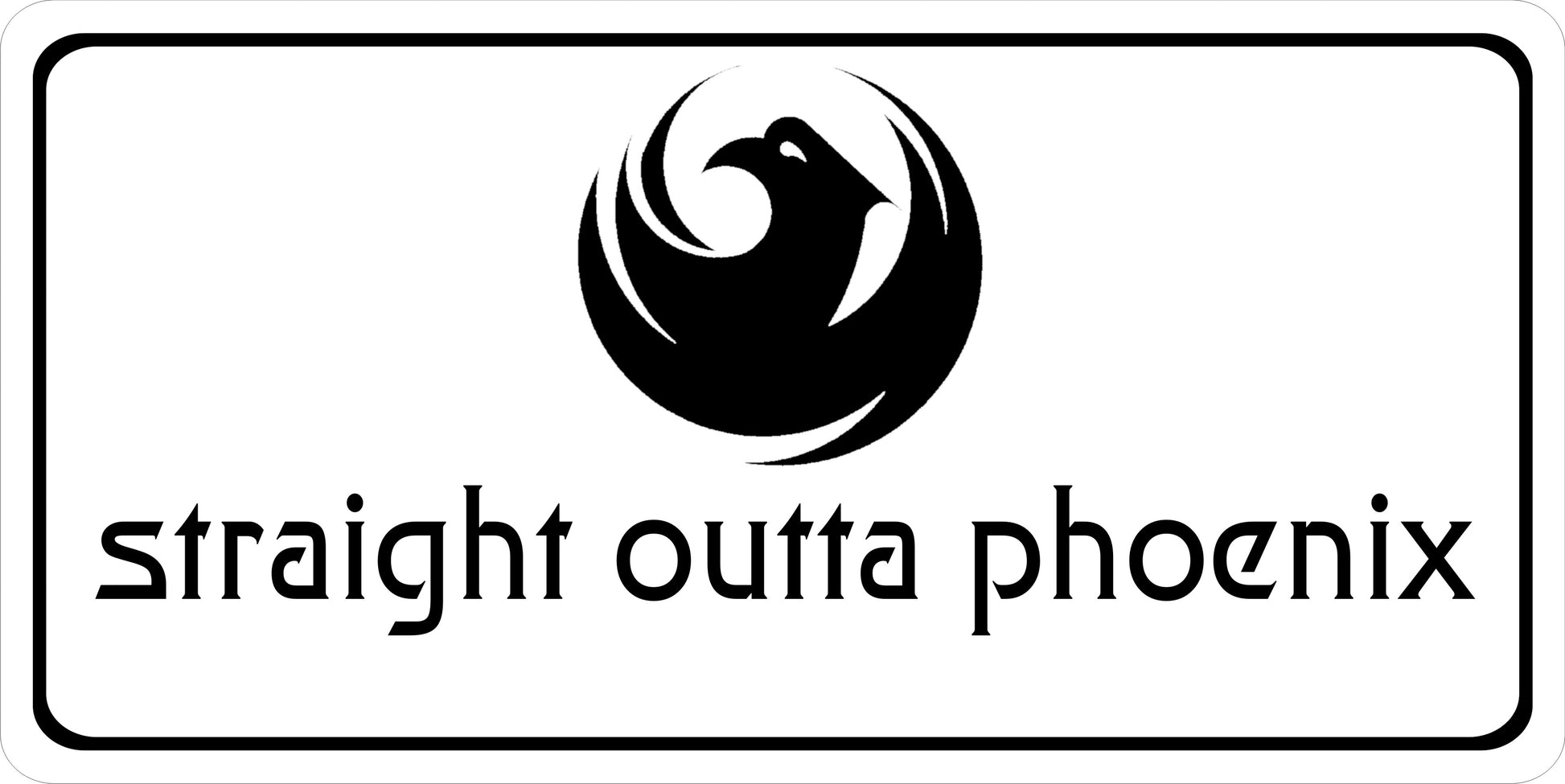 Straight Outta Phoenix Photo License Plate