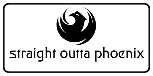 Straight Outta Phoenix Photo License Plate