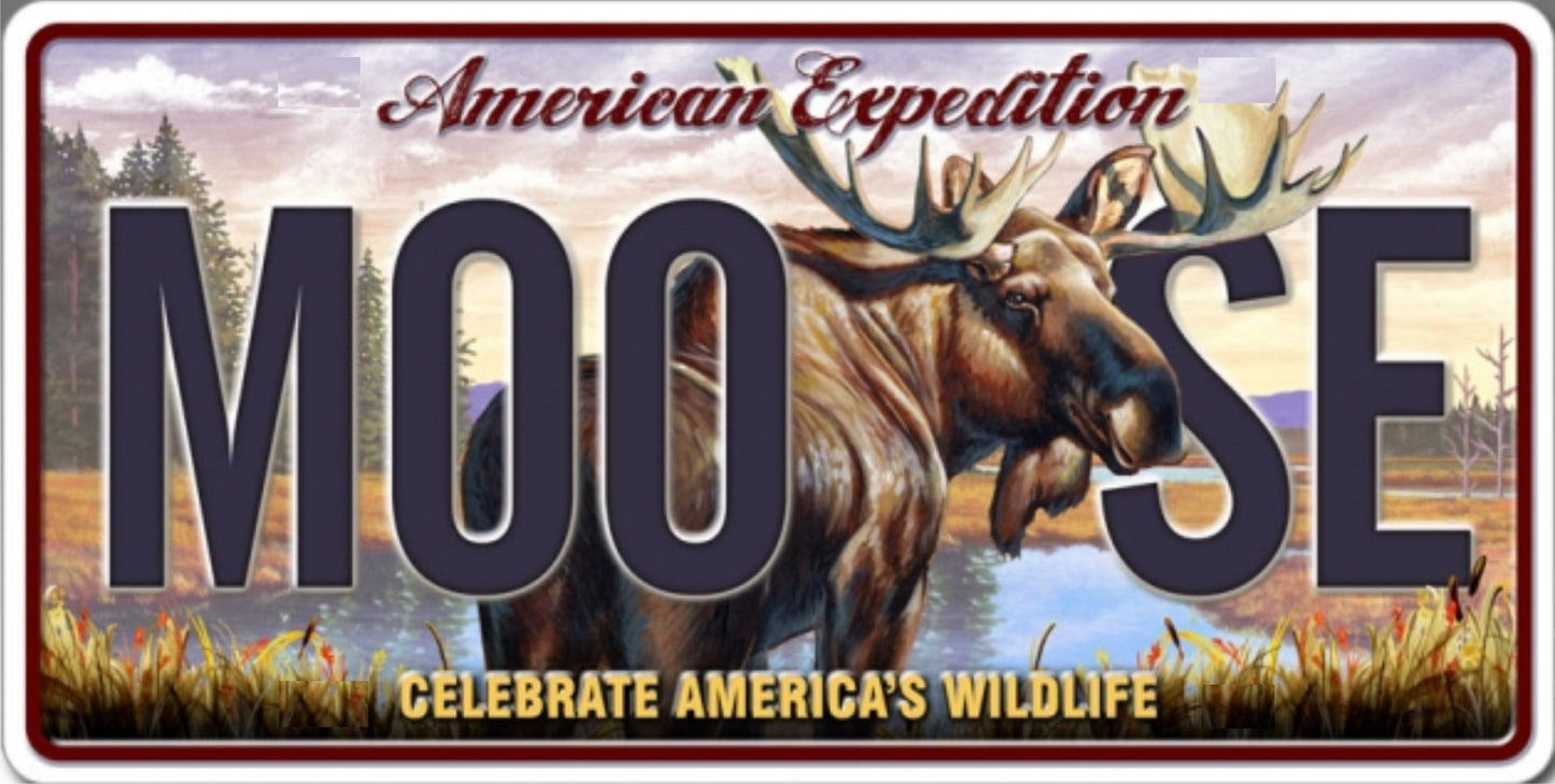 American Expedition MOO SE Photo License Plate