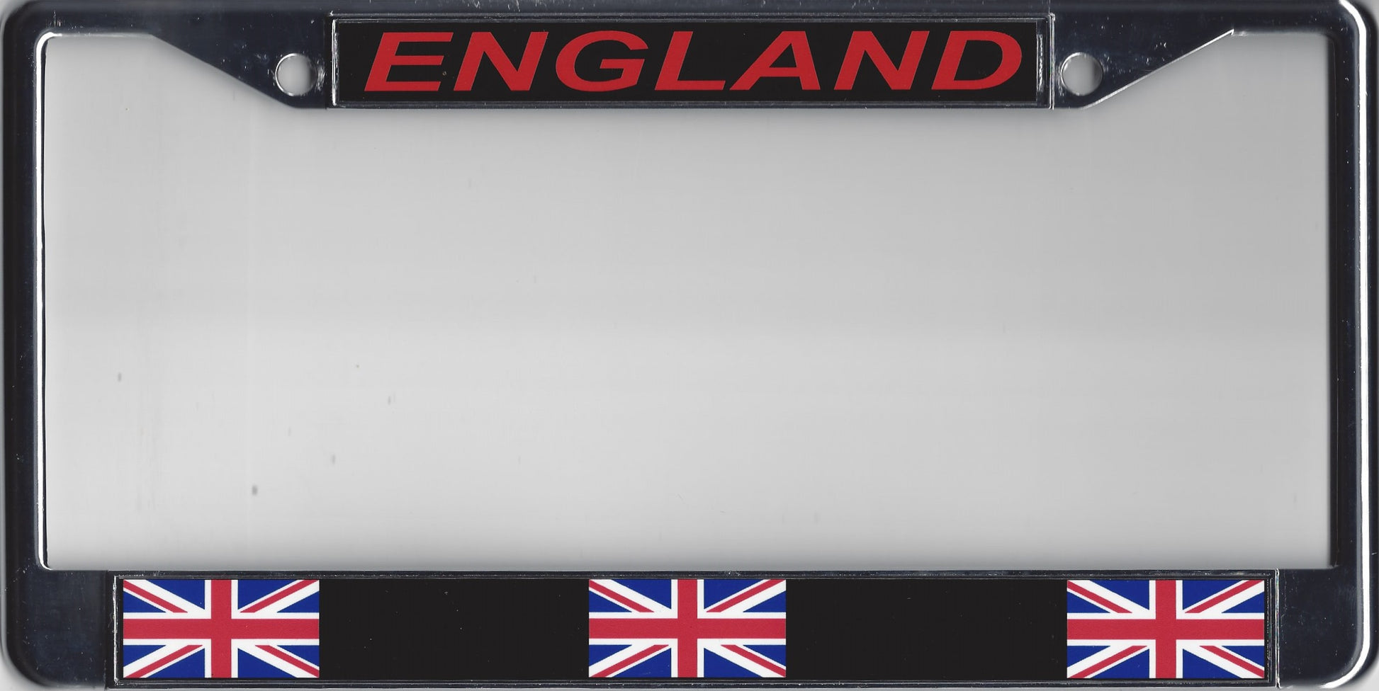 ENGLAND Chrome Metal License Plate Frame