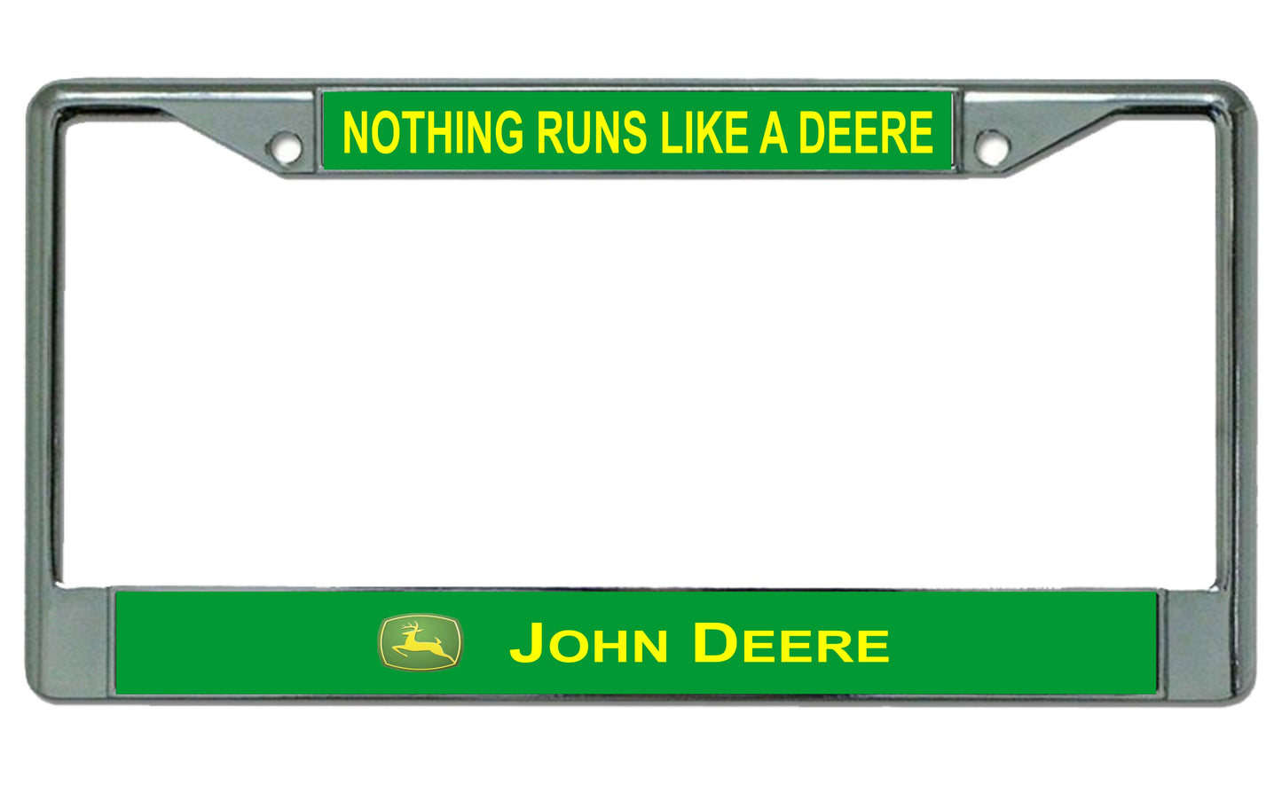 JOHN DEERE Nothing Runs Like a Deere Photo License Plate Frame