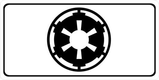 Galactic Empire Star Wars Photo License Plate