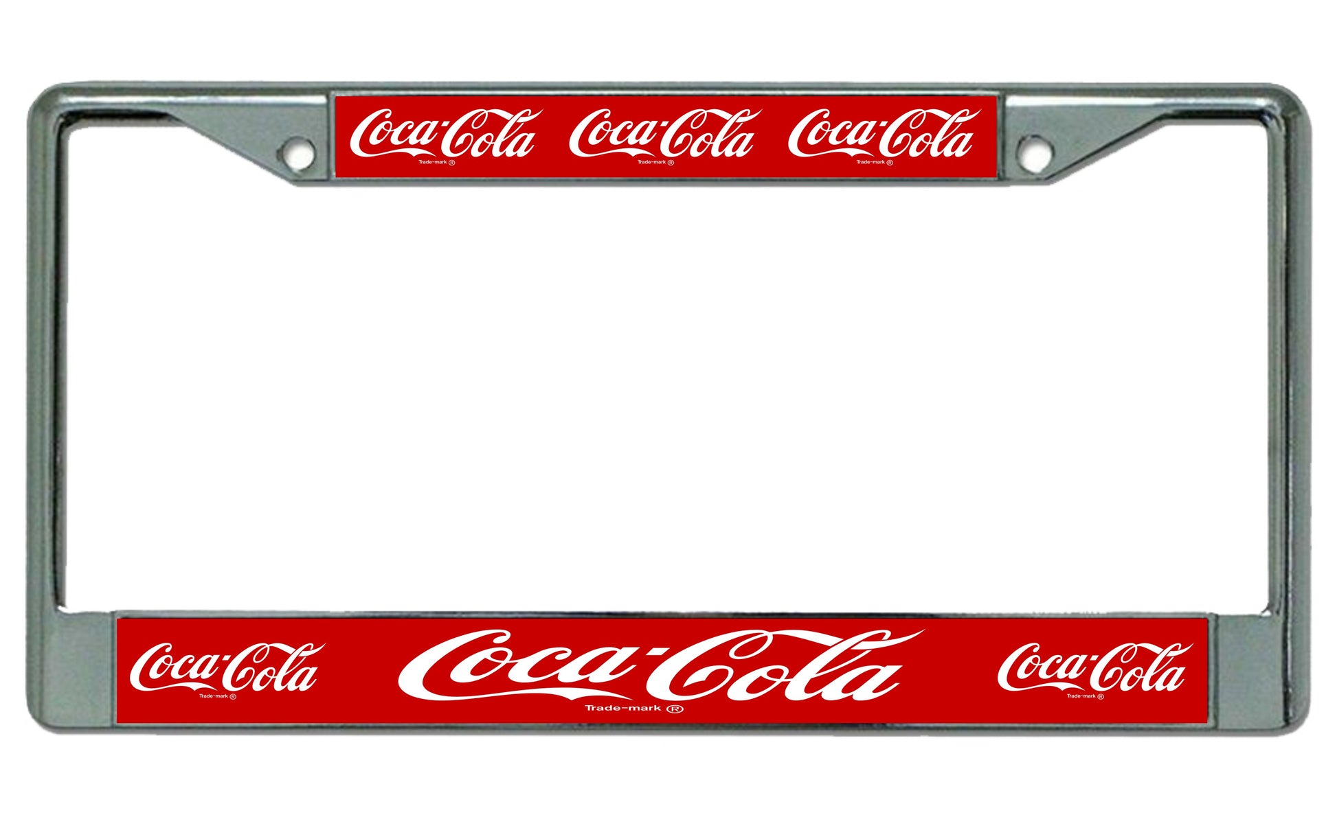 Coca Cola Multiple Logo Photo License Plate Frame