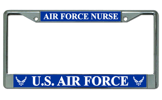 U.S. Air Force Nurse Photo License Plate Frame