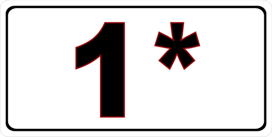 One Ass To Risk Photo License Plate