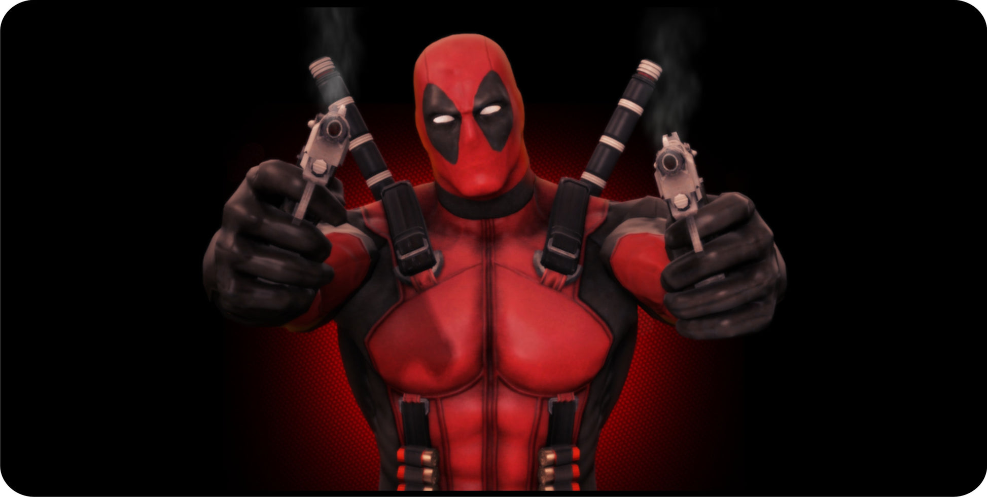 Deadpool Two Guns Photo License Plate