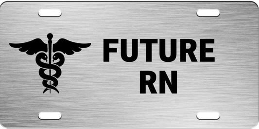 Future RN Brushed Aluminum Photo License Plate