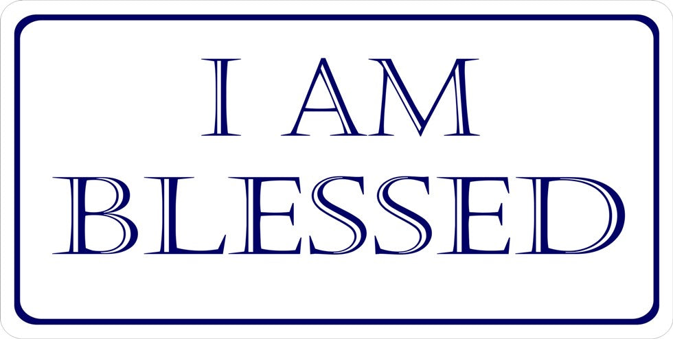 I Am Blessed Photo License Plate