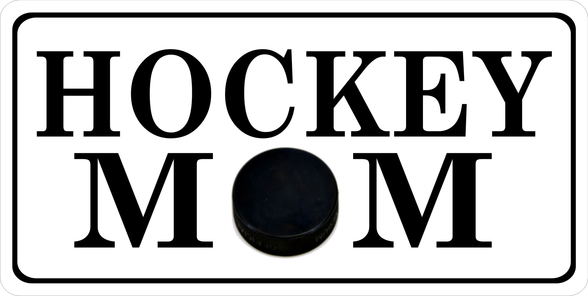 Hockey Mom Photo License Plate