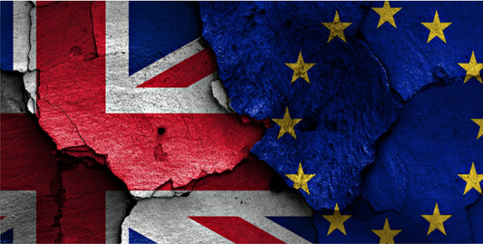 Brexit Fractured Flag Photo license Plate