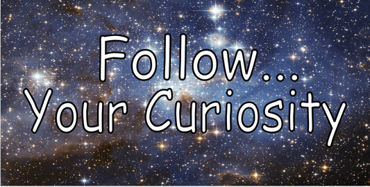 Follow Your Curiosity Galaxy Space Photo License Plate