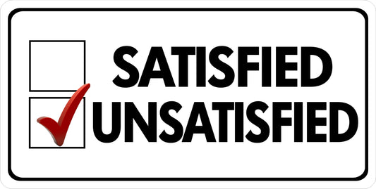 Check Mark Unsatisfied Photo License Plate