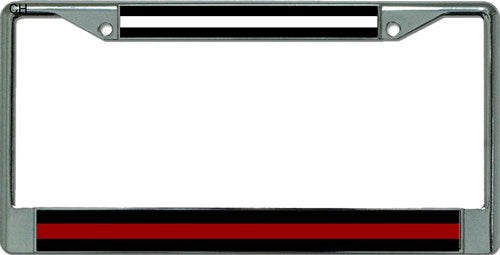 EMS / Firefighter Chrome License Plate Frame