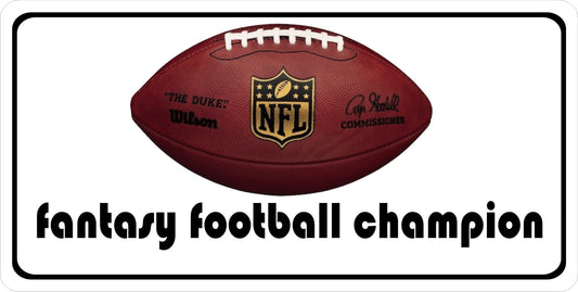 Fantasy Football Champion Photo License Plate