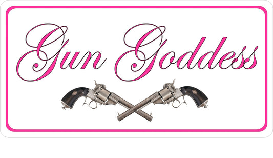 Gun Goddess Photo License Plate