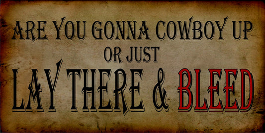 Are You Gonna Cowboy Up Photo License Plate