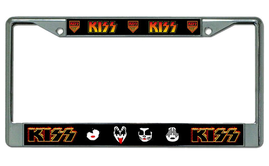 Kiss Army Chrome License Plate Frame