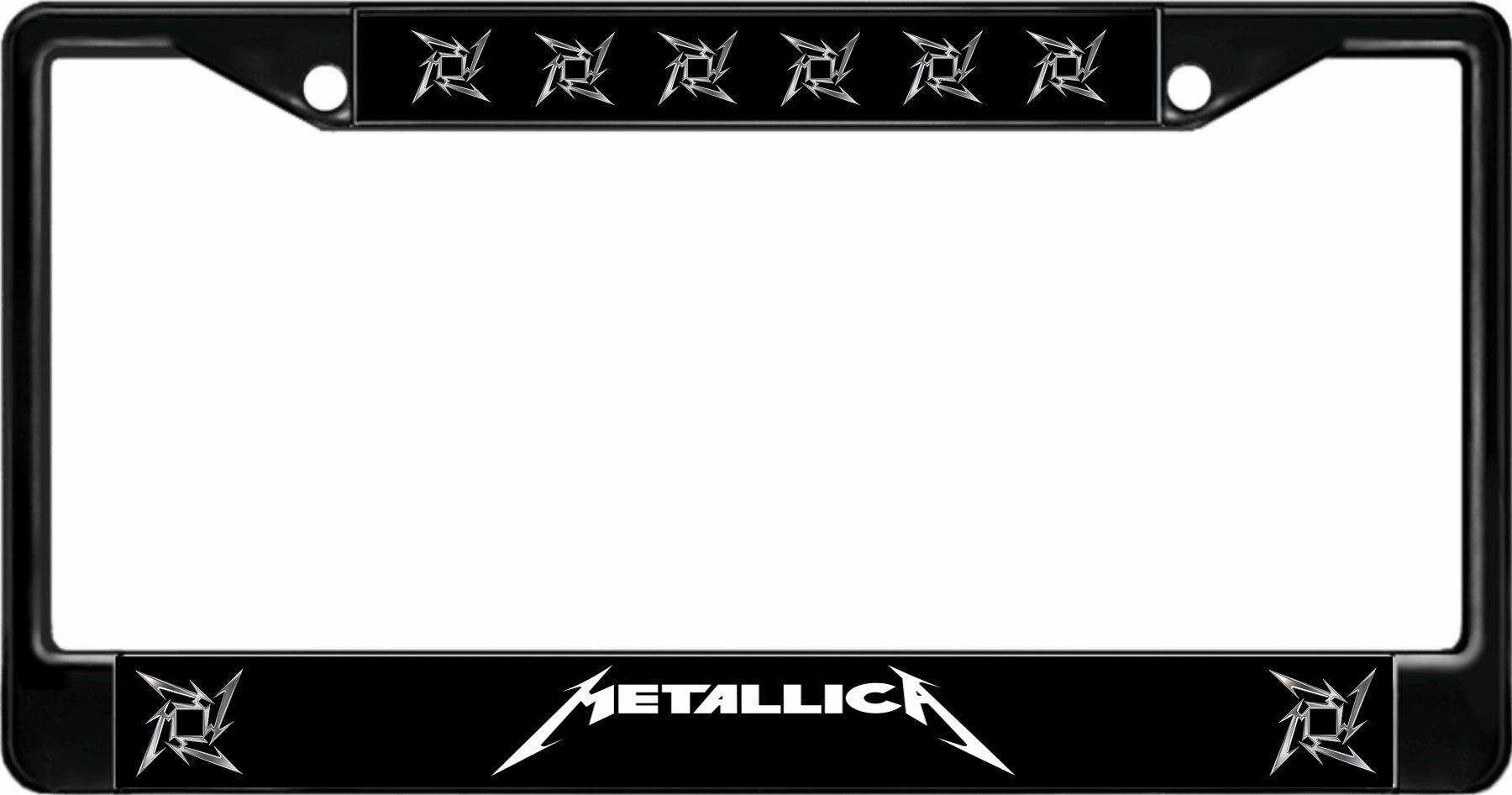 Metallica Black License Plate Frame