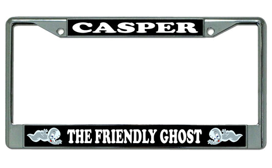 Casper The Friendly Ghost Chrome License Plate Frame