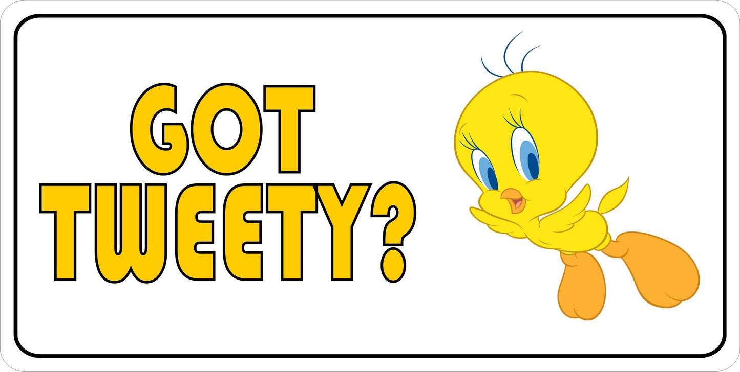 Got Tweety? Tweety Bird Photo License Plate