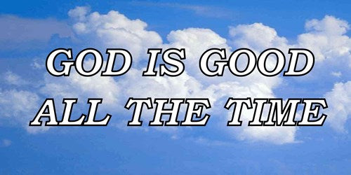 God Is Good Photo License Plate