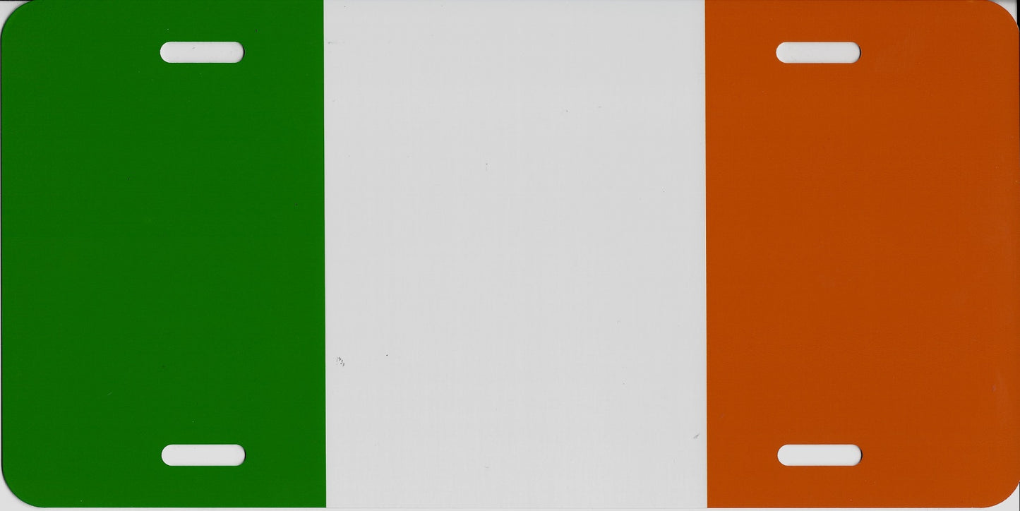 Irish Flag Photo License Plate