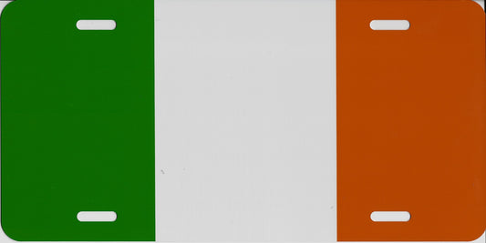 Irish Flag Photo License Plate