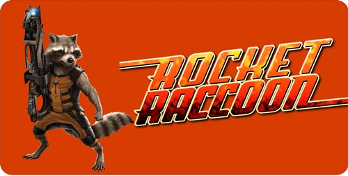 Rocket Raccoon Photo License Plate