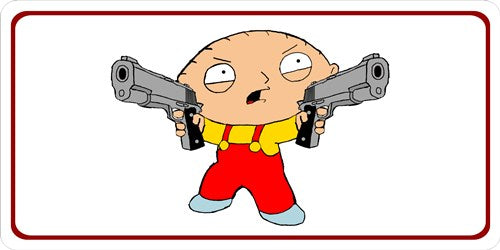 Stewie Griffin Photo License Plate