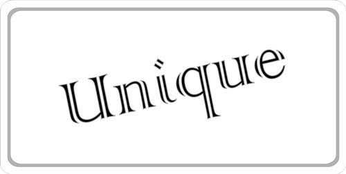 Unique Photo License Plate