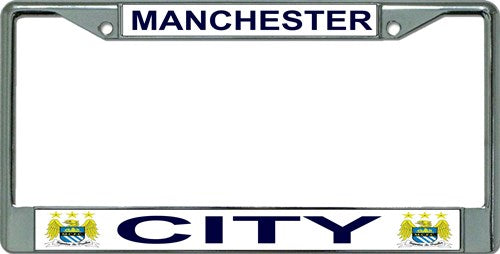 Manchester City Chrome License Plate Frame