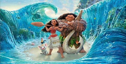 Moana And Maui Photo License Plate