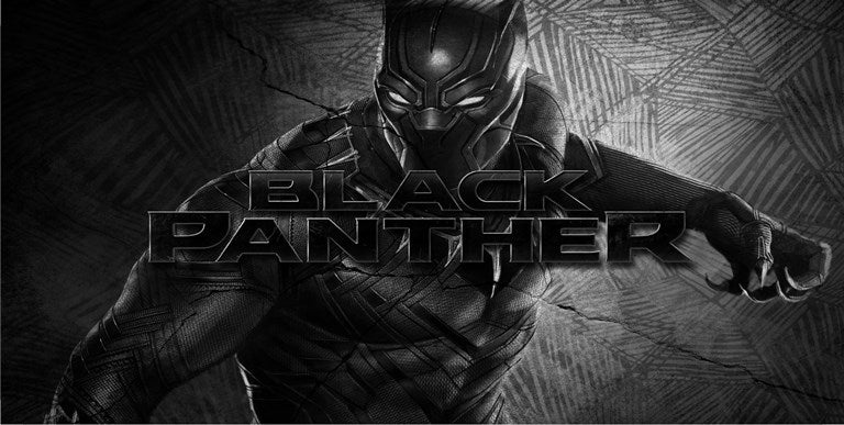 Marvel Black Panther Photo License Plate