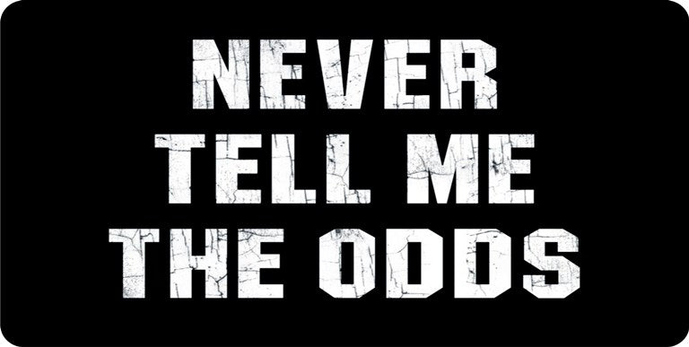 Never Tell Me The Odds Photo License Plate