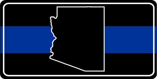 Arizona Blue Line Photo License Plate